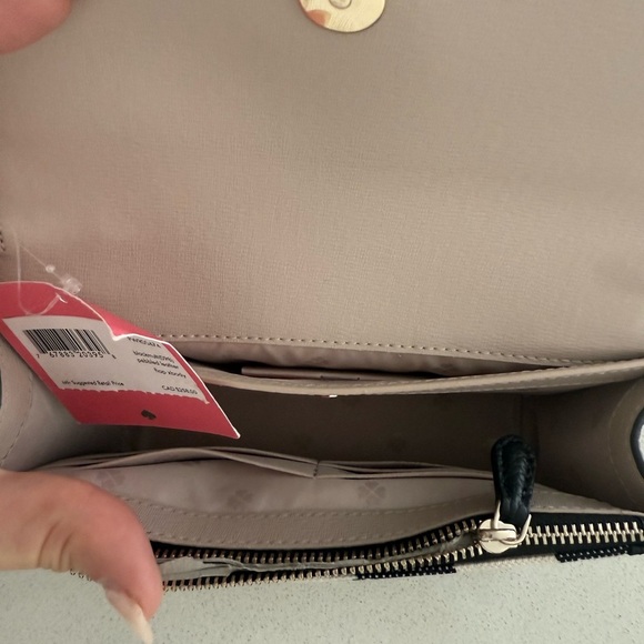 NWT Kate Spade Black and White Checkered Crossbody Bag - Picture 6 of 12